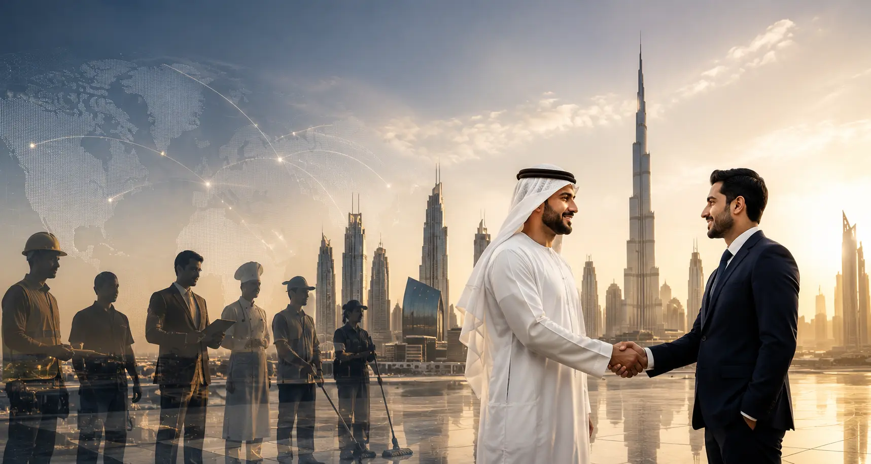 Royal Link Consultancy team connecting employers and skilled workforce across construction, hospitality and corporate industries in Dubai